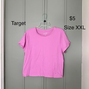 Target Women's Short Sleeve Pink Tee